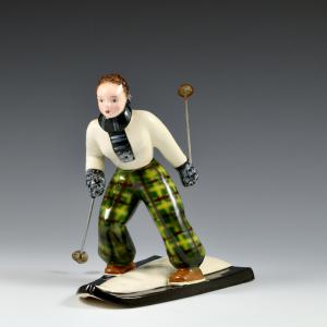 Skier Gigi De Poli, AMBA Manufacture, 1930s